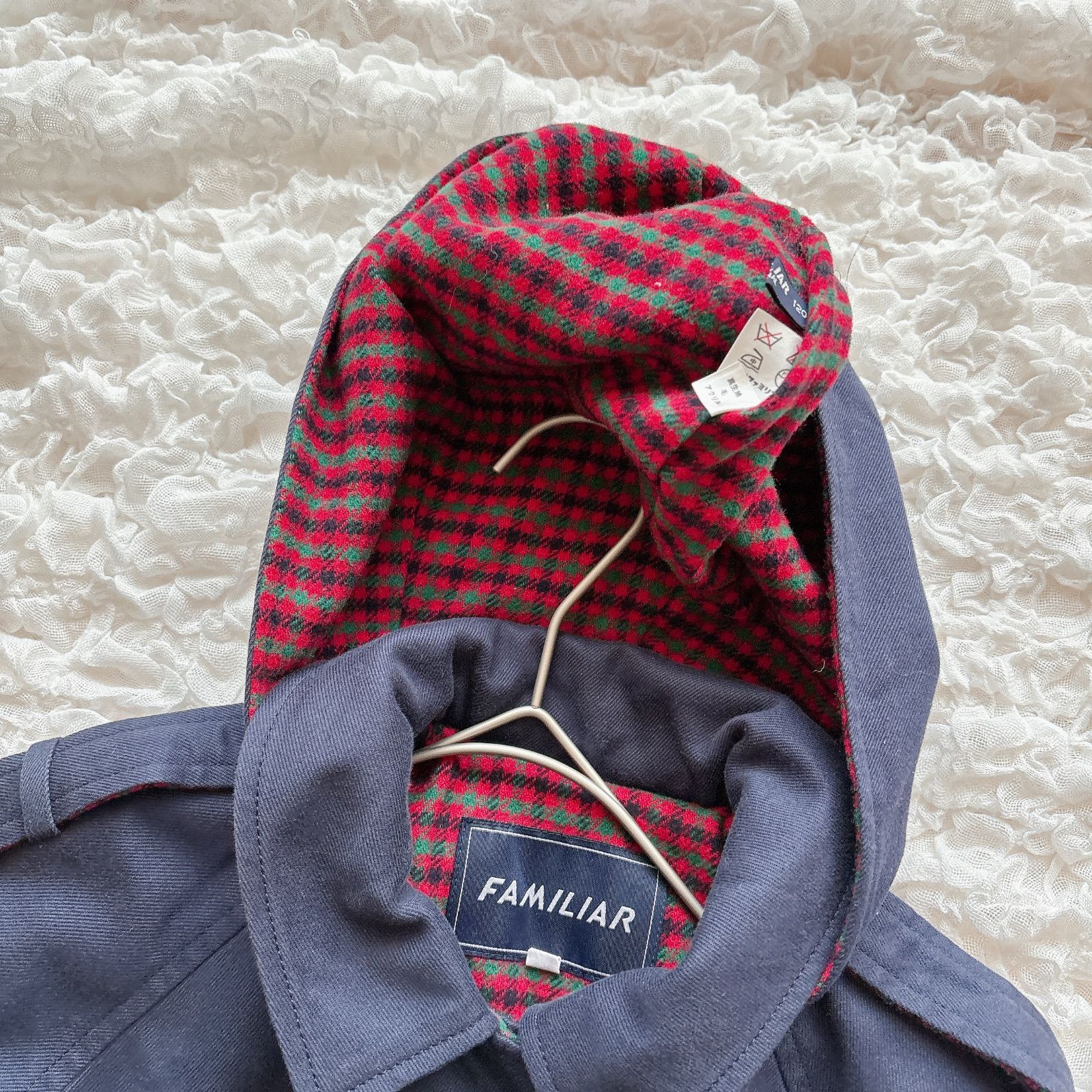 ファミリア 希少 familiar ネイビー コート 金ボタン レア レトロ 希少