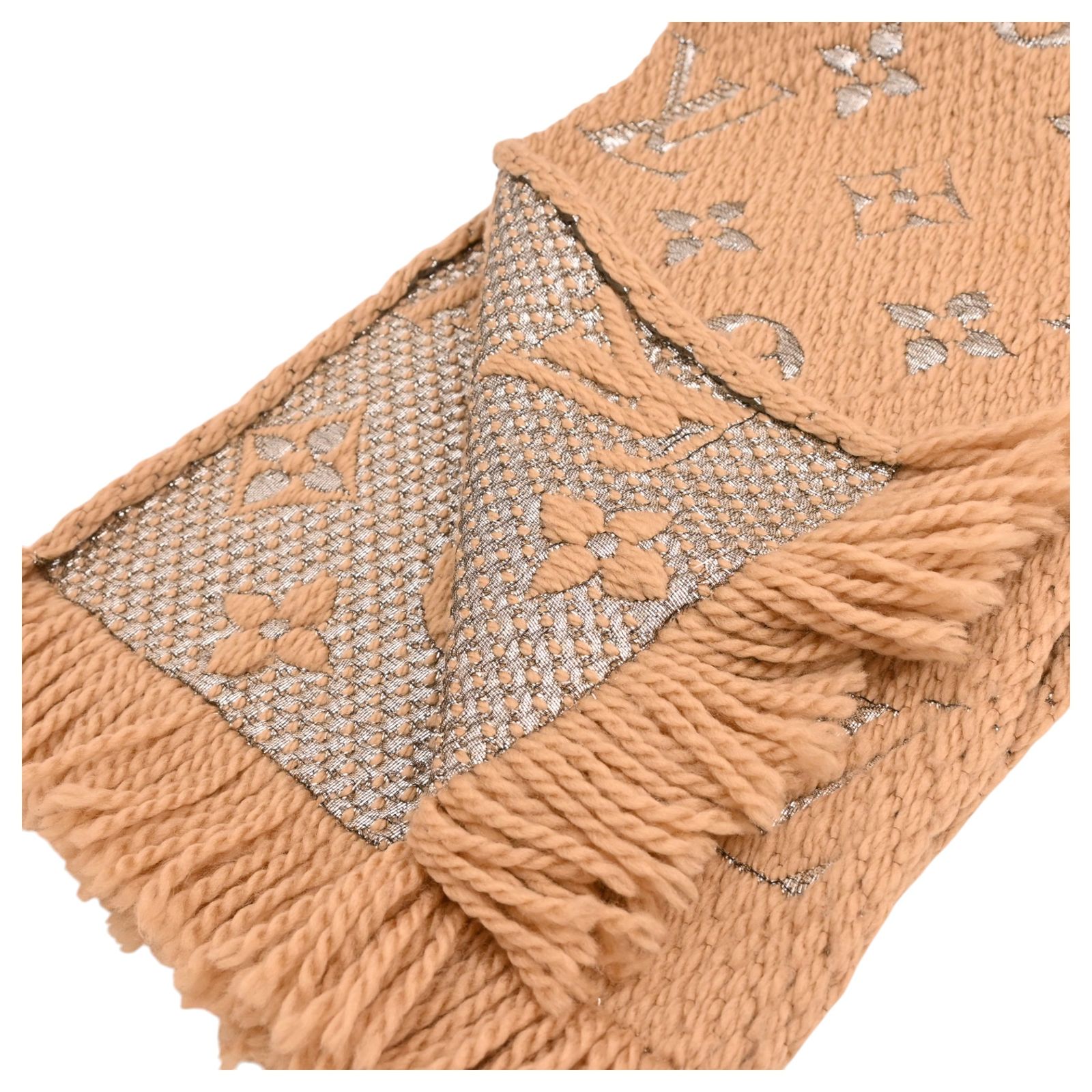 ルイヴィトン モノグラム エシャルプ ロゴマニア シャイン マフラー B