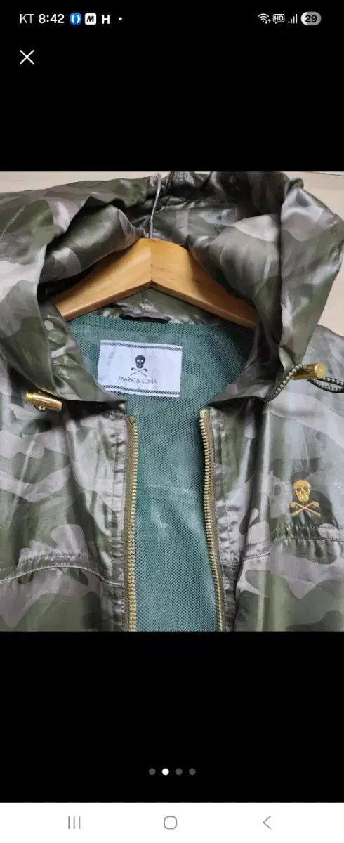 マークアンドロナ　フード付き　ウィンドブレーカー MARK & LONA マークアンドロナ カモフラージュ フード ウィンド