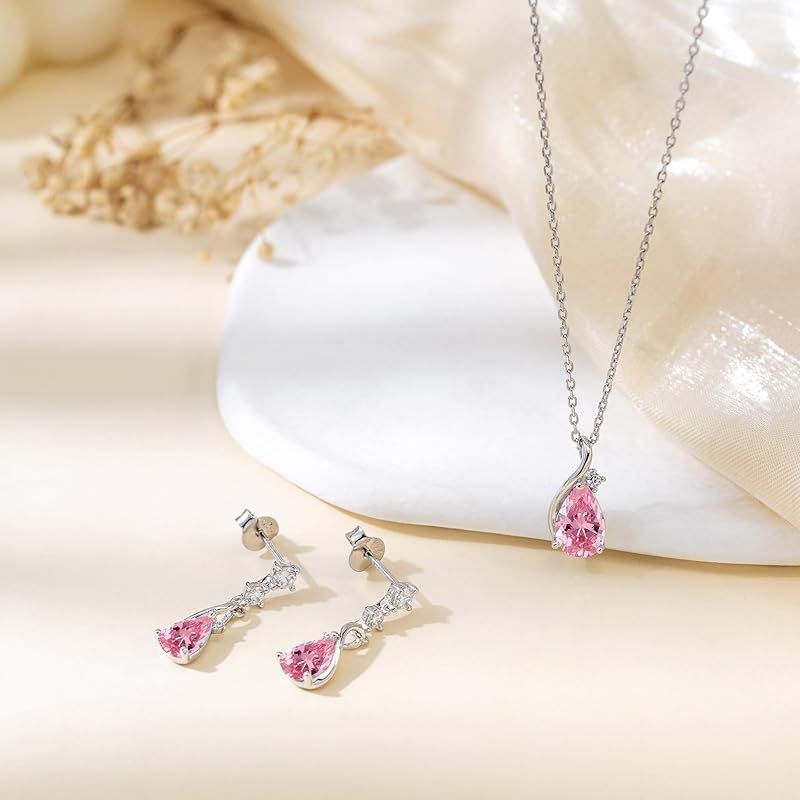 新品】 [FH.bird] トルマリン ネックレス レディース ピアス セット