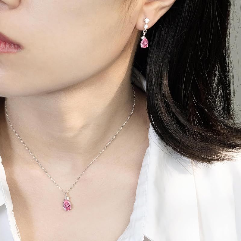 新品】 [FH.bird] トルマリン ネックレス レディース ピアス セット