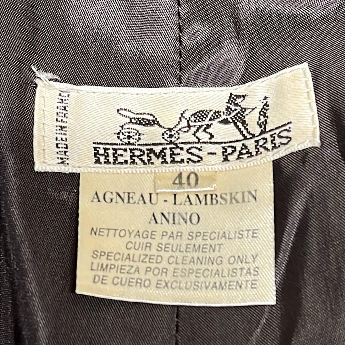 HERMES(エルメス) パンツ サイズ40 M レディース - ブラウン レザー