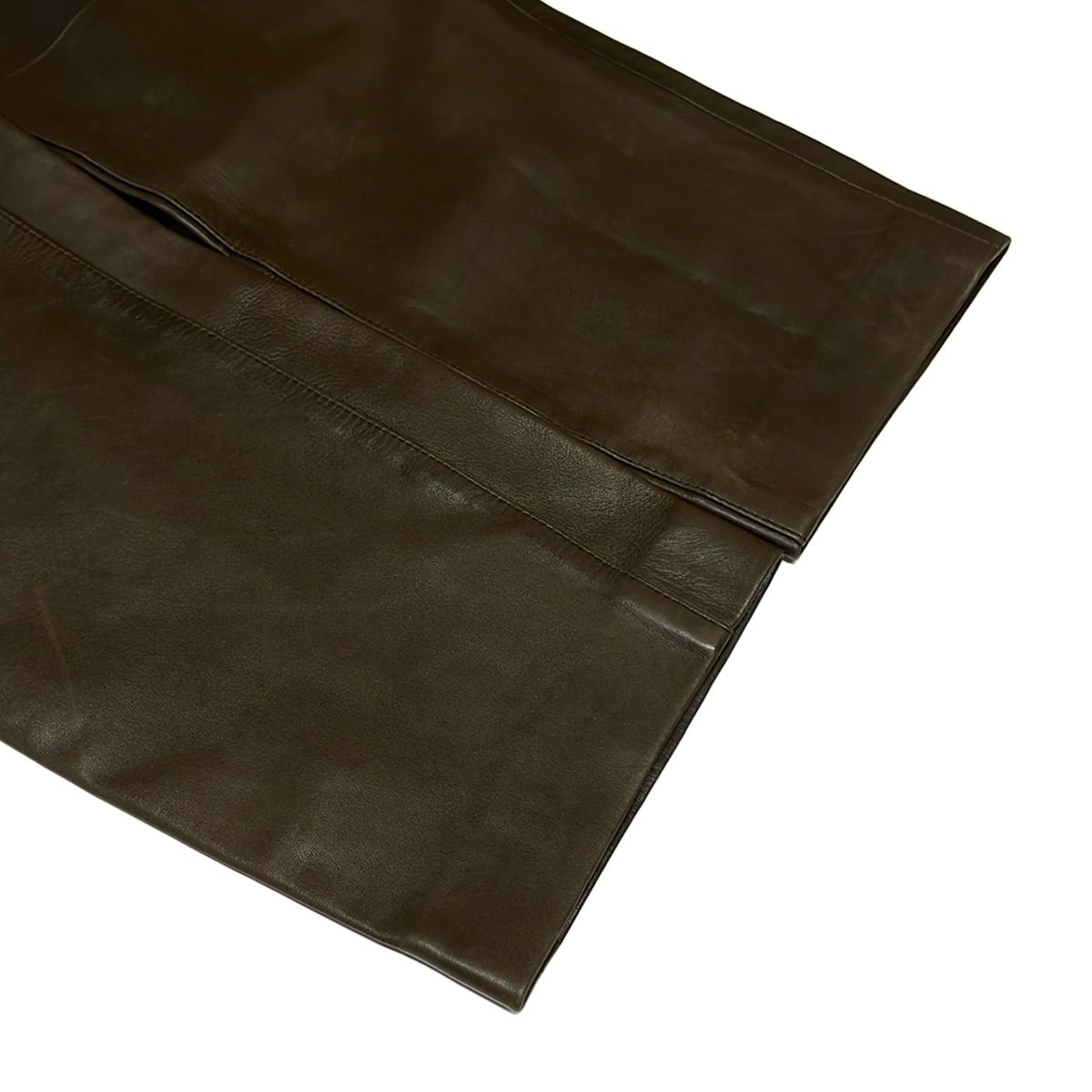 HERMES(エルメス) パンツ サイズ40 M レディース - ブラウン レザー