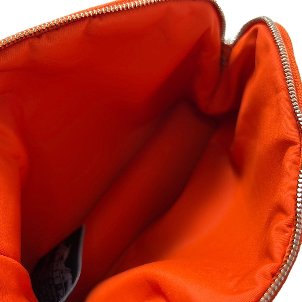 HERMES(エルメス) ポーチ美品 ボリードポーチ20 オレンジ 刺繍