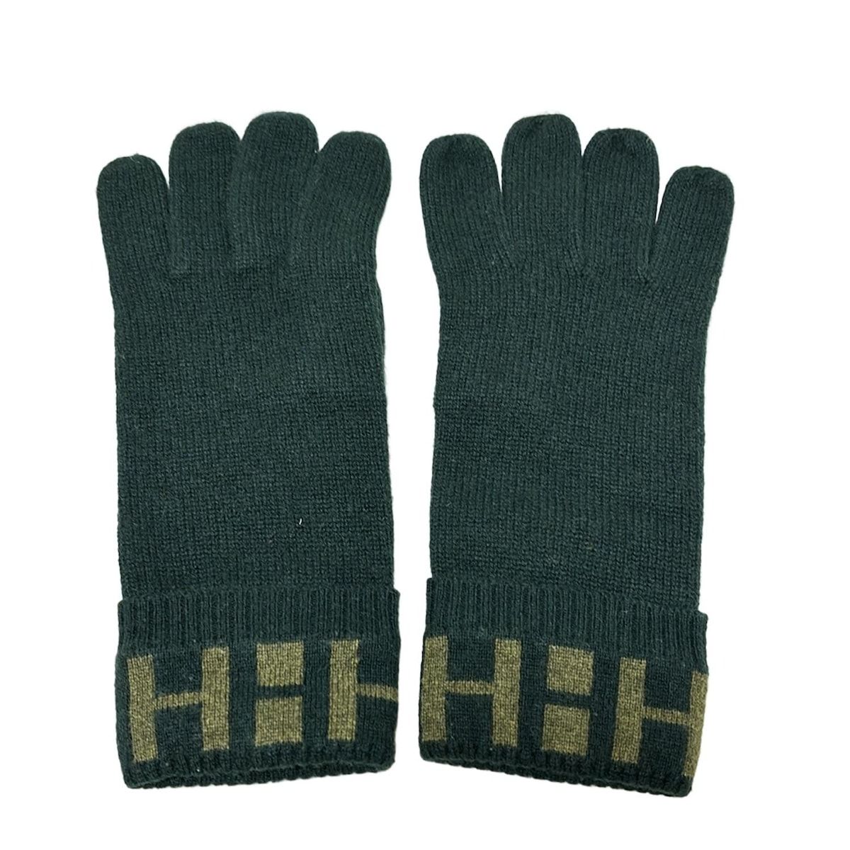 HERMES(エルメス) 手袋 レディース - グリーン カシミヤ - メルカリ