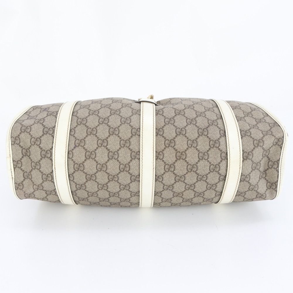 美品 グッチ ジャッキー GGスプリーム 203494 レザー トート バッグ