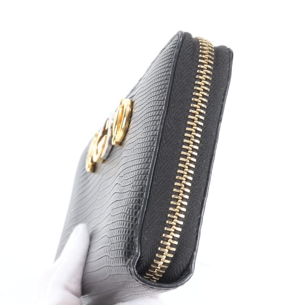 極美品 グッチ ズゥミ リザード エンボス レザー 570661 長財布 ロング