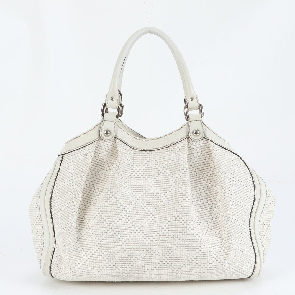 極美品 グッチ ディアマンテ シマ スーキー 211944 レザー トート