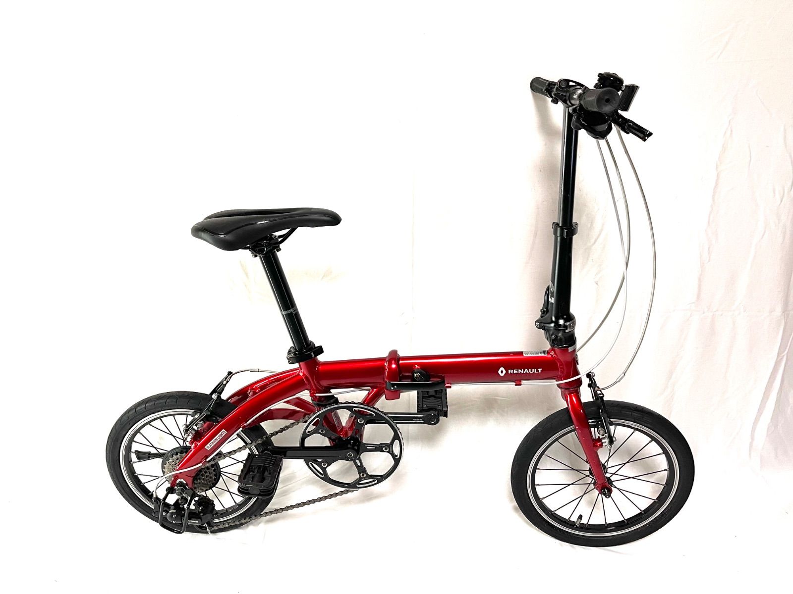 【即乘】送料無料 RENAULT折り畳み自転車7速 ミニベロ 小径車 16インチ 即乘】送料無料 RENAULT 折り畳み自転車 SHIMANO 7速 ミニベロ 2023年
