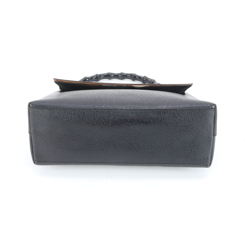 美品 ヴィンテージ オールド グッチ バンブー 3444 1887 レザー