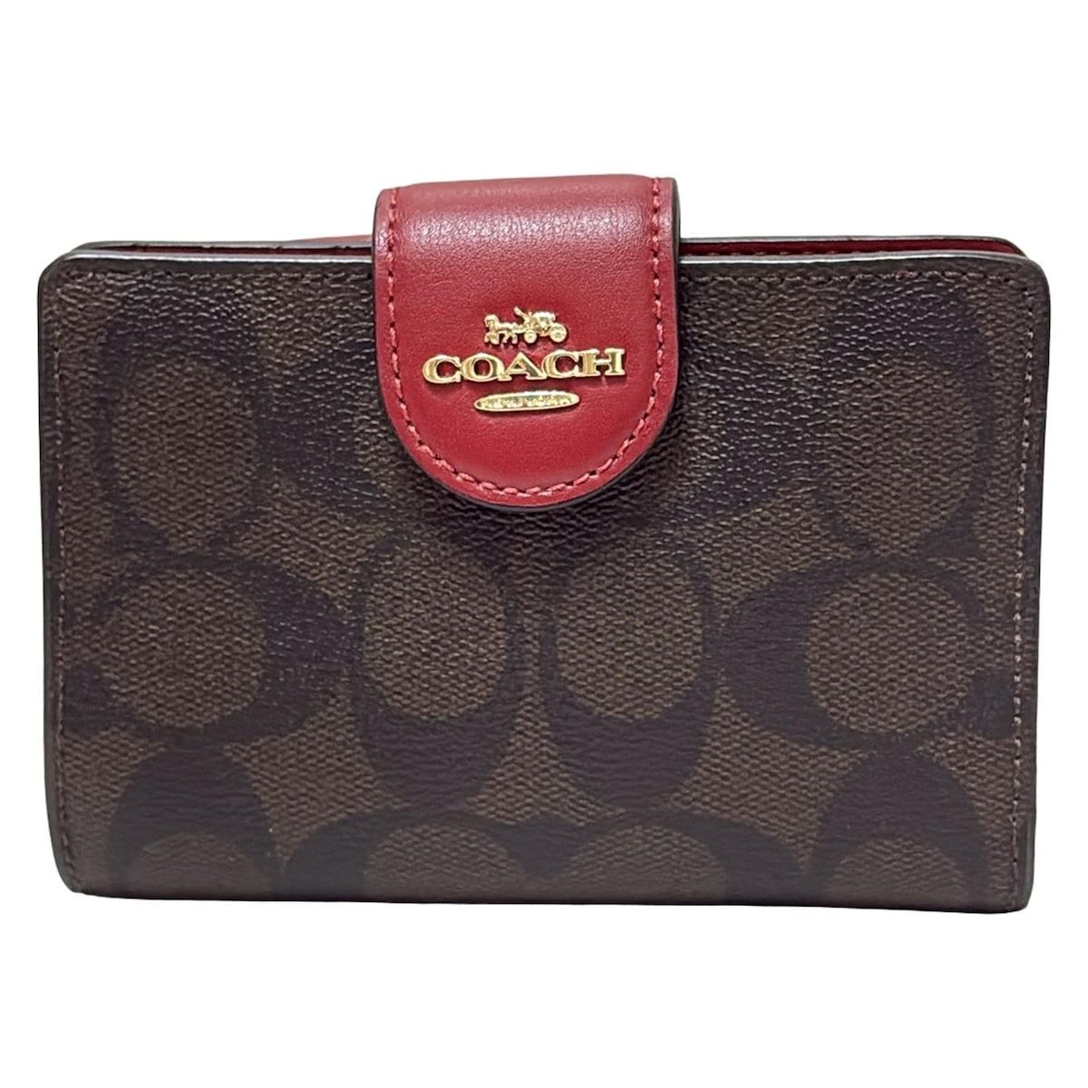 COACH(コーチ) 2つ折り財布 ミディアム コーナー ジップ ウォレット