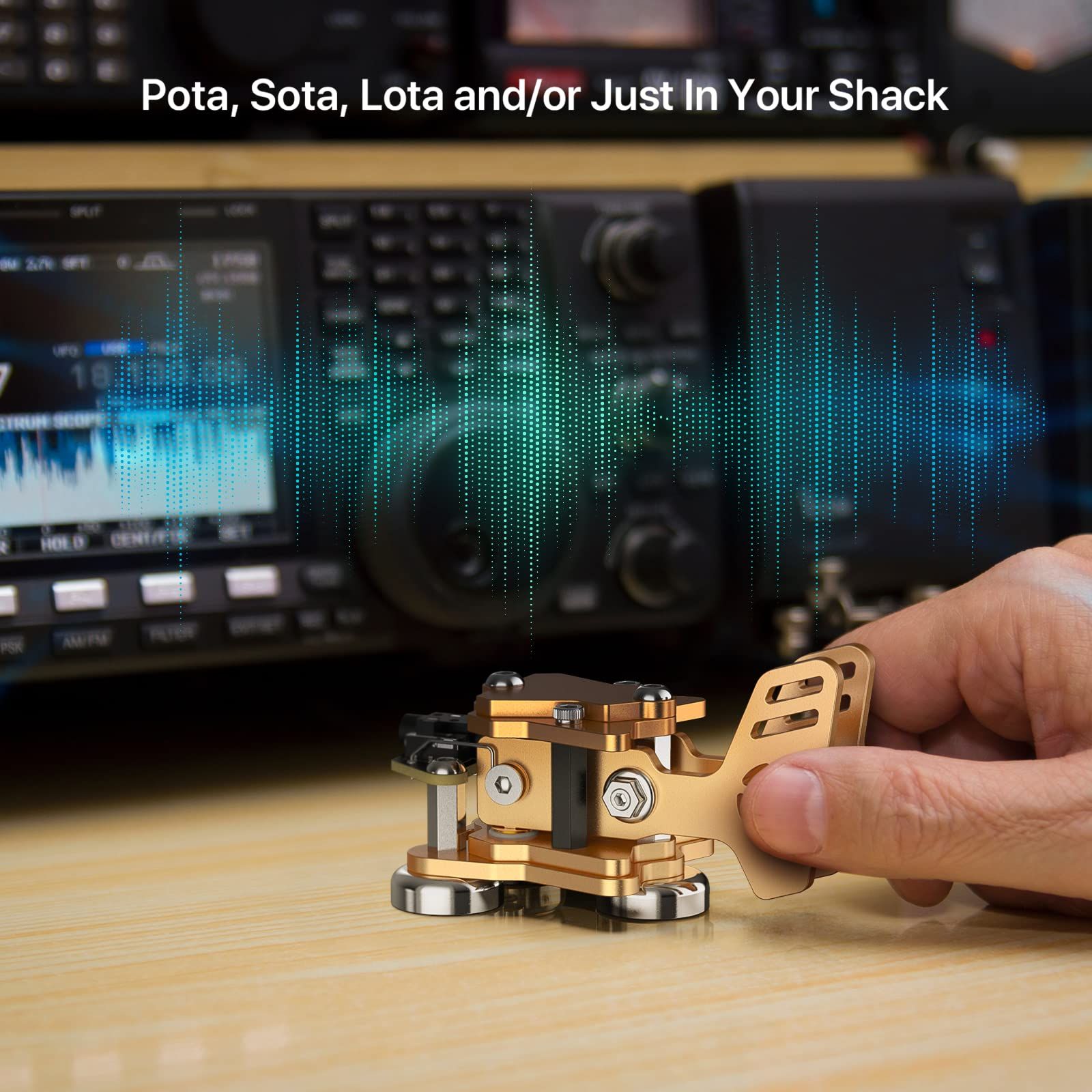 新品 PUTIKEEGアマチュア無線 電鍵 モールス信号練習機-ラジオHAM送信