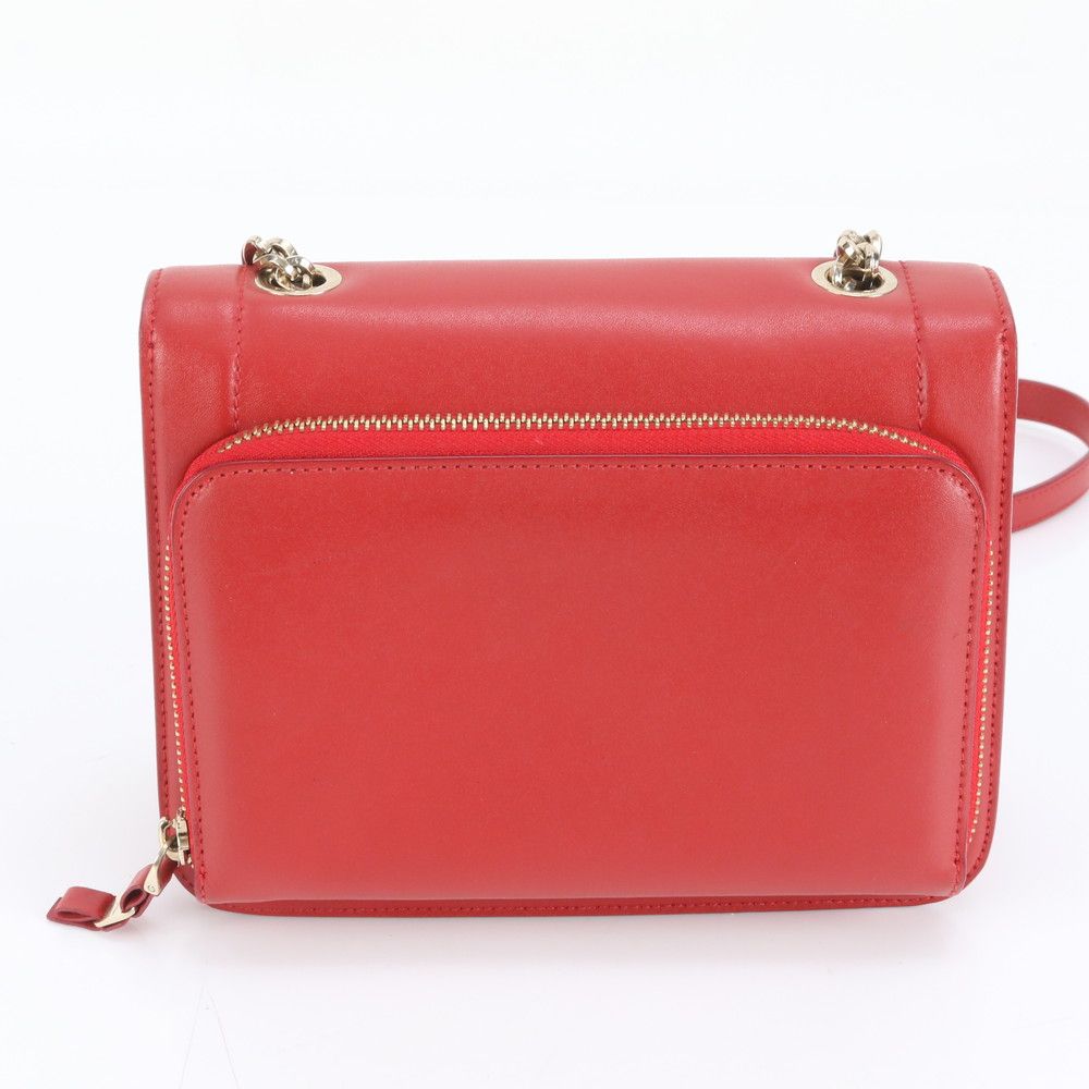 極美品 サルヴァトーレフェラガモ ヴァラ リボン レザー チェーン