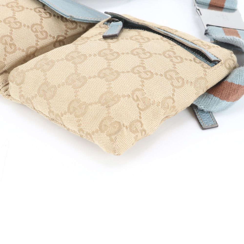 グッチ GG キャンバス 162962 レザー 2WAY ボディバッグ 斜め掛け