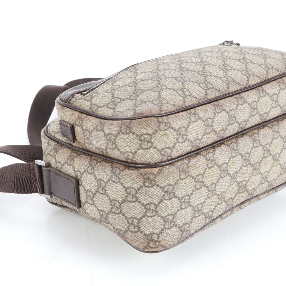 グッチ GG スプリーム 114531 レザー ショルダーバッグ 斜め掛け