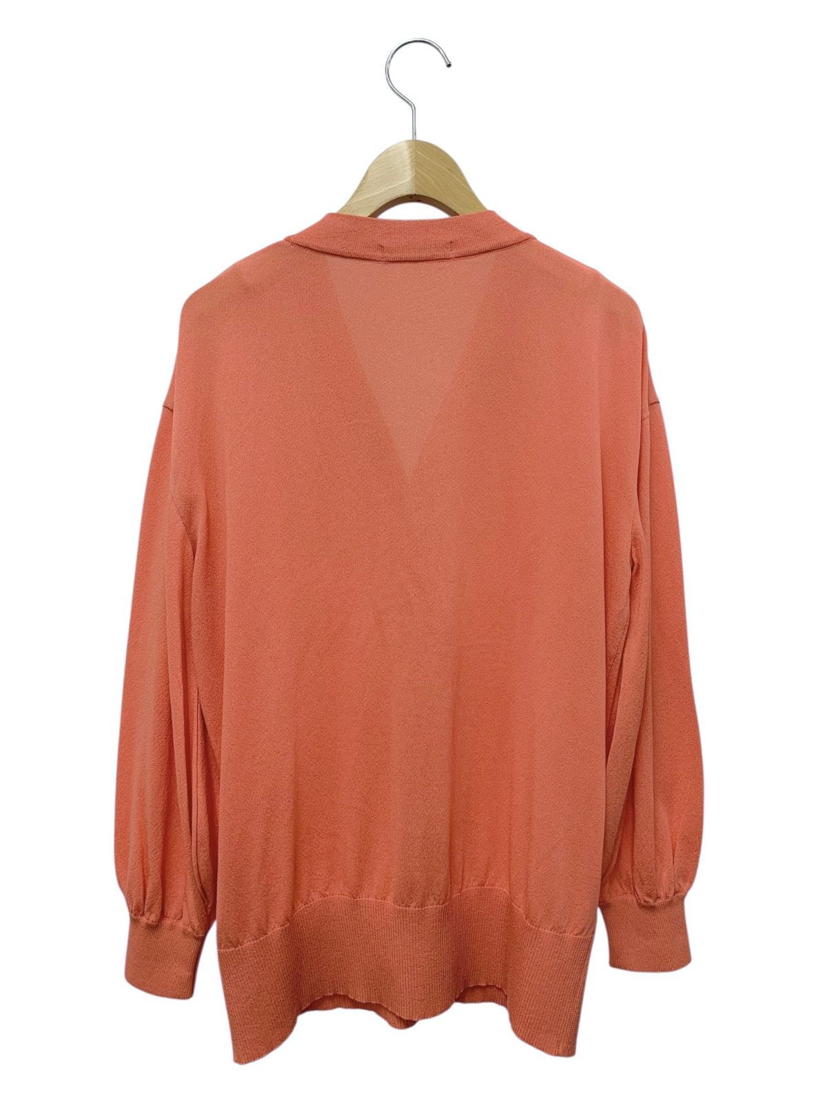 ルネ Rene カーディガン サーモンオレンジ Vネック新品未使用タグ付 ルネ 6132310 カーディガン 36 オレンジ リボン Vネック ITC0HQYP6ZM8