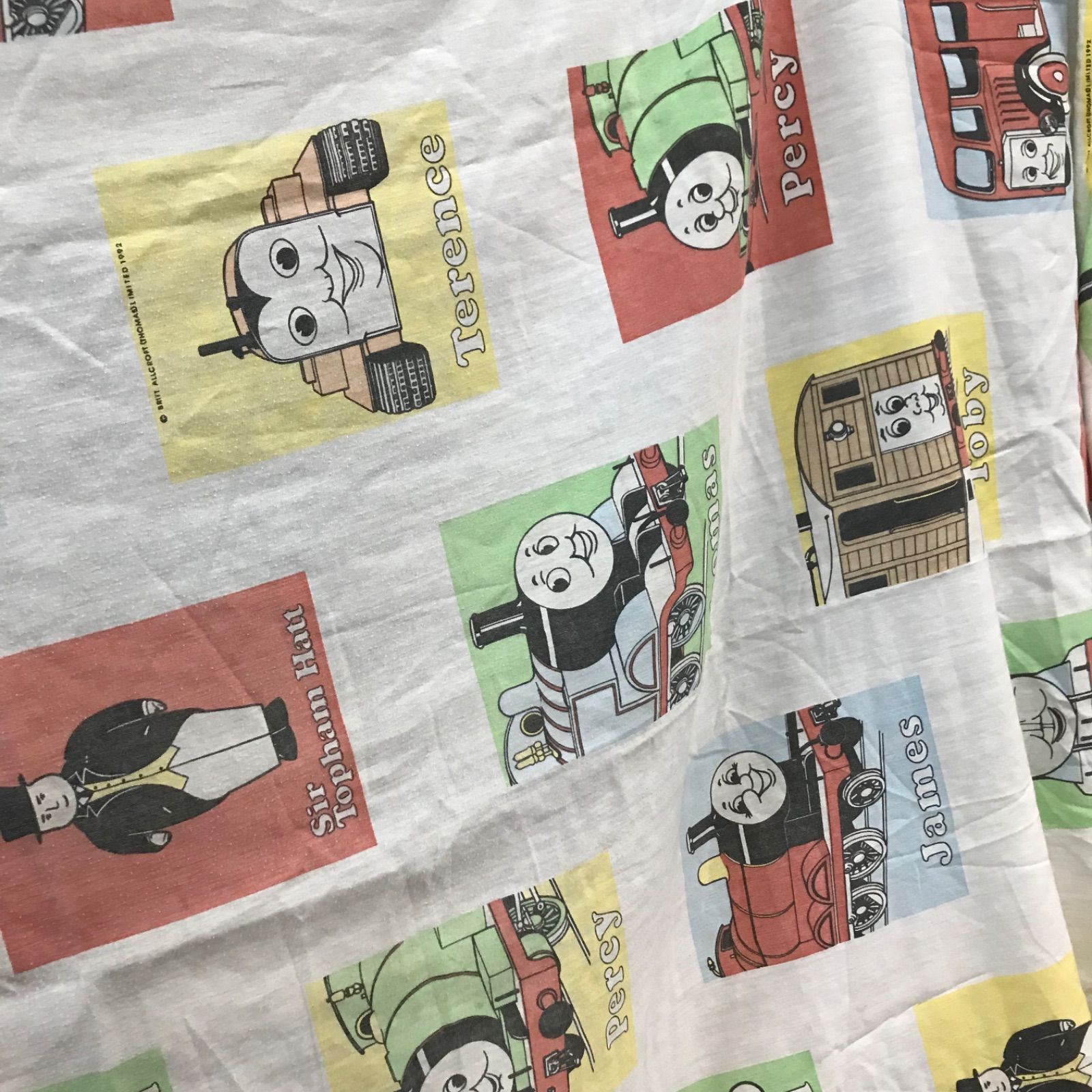 ヴィンテージシーツ 海外シーツ キャラクターシーツ ベッドシーツ 機関