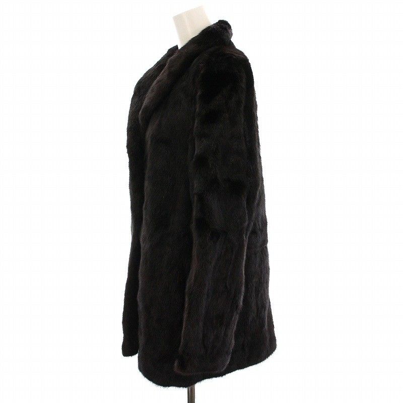 3 超美品　Charme Blanc サガミンク　ファーコート　毛皮 サガミンク SAGA MINK シャルムブラン Charme Blanc 銀サガ 毛皮コート