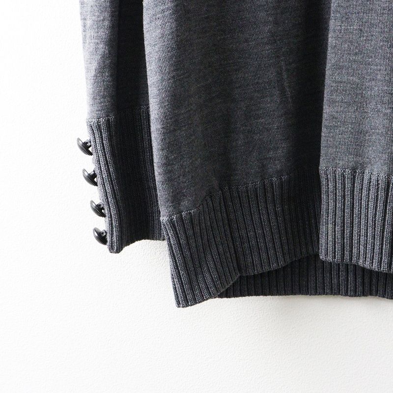 JPタグ バーバリーロンドン BURBERRY LONDON ホース刺繍 ウールVネック