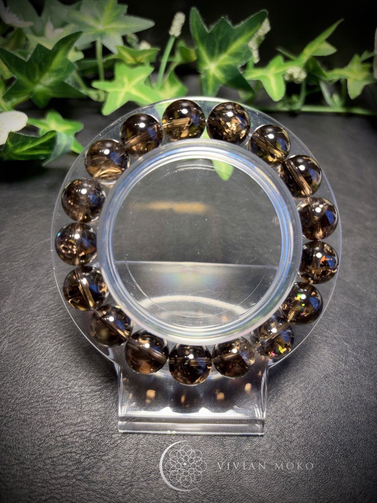 💎天然石 ✨大玉🌈虹有✨️高品質 スモーキーアイリス （高発色