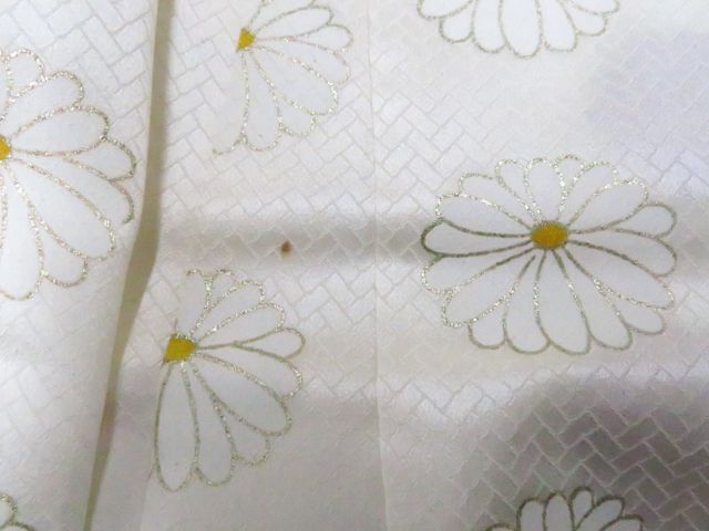 京松】小紋 花 正絹 着物 身丈約157.5cm 裄丈約63cm kyo8z01-118