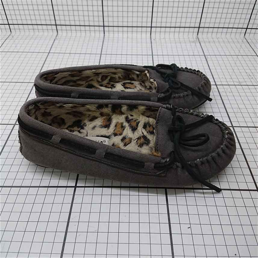 ◇ ⊇ ミネトンカ MINNETONKA 4409 モカシン ファーライニング グレー