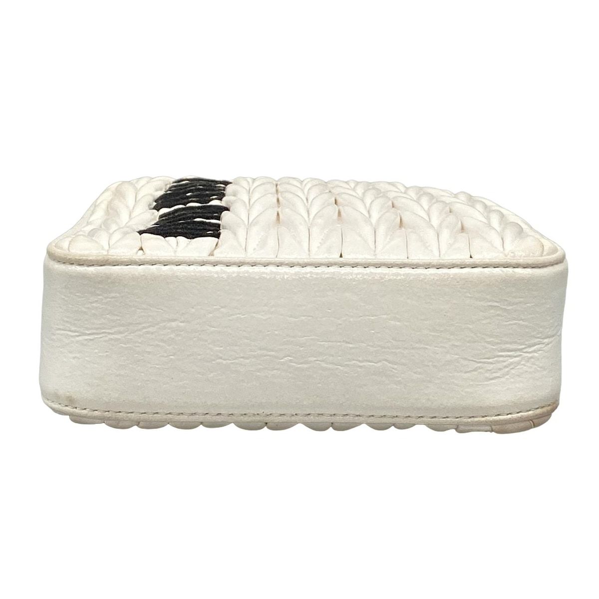 miumiu(ミュウミュウ) トートバッグ マテラッセ 5BA220 白 レザー 