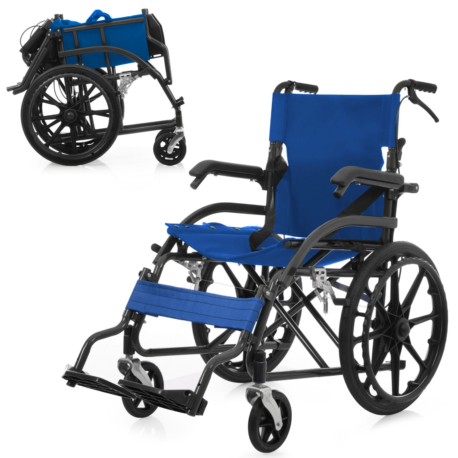 車椅子 折畳み 自走式 自走介助兼用 自立できる 軽量 コンパクト