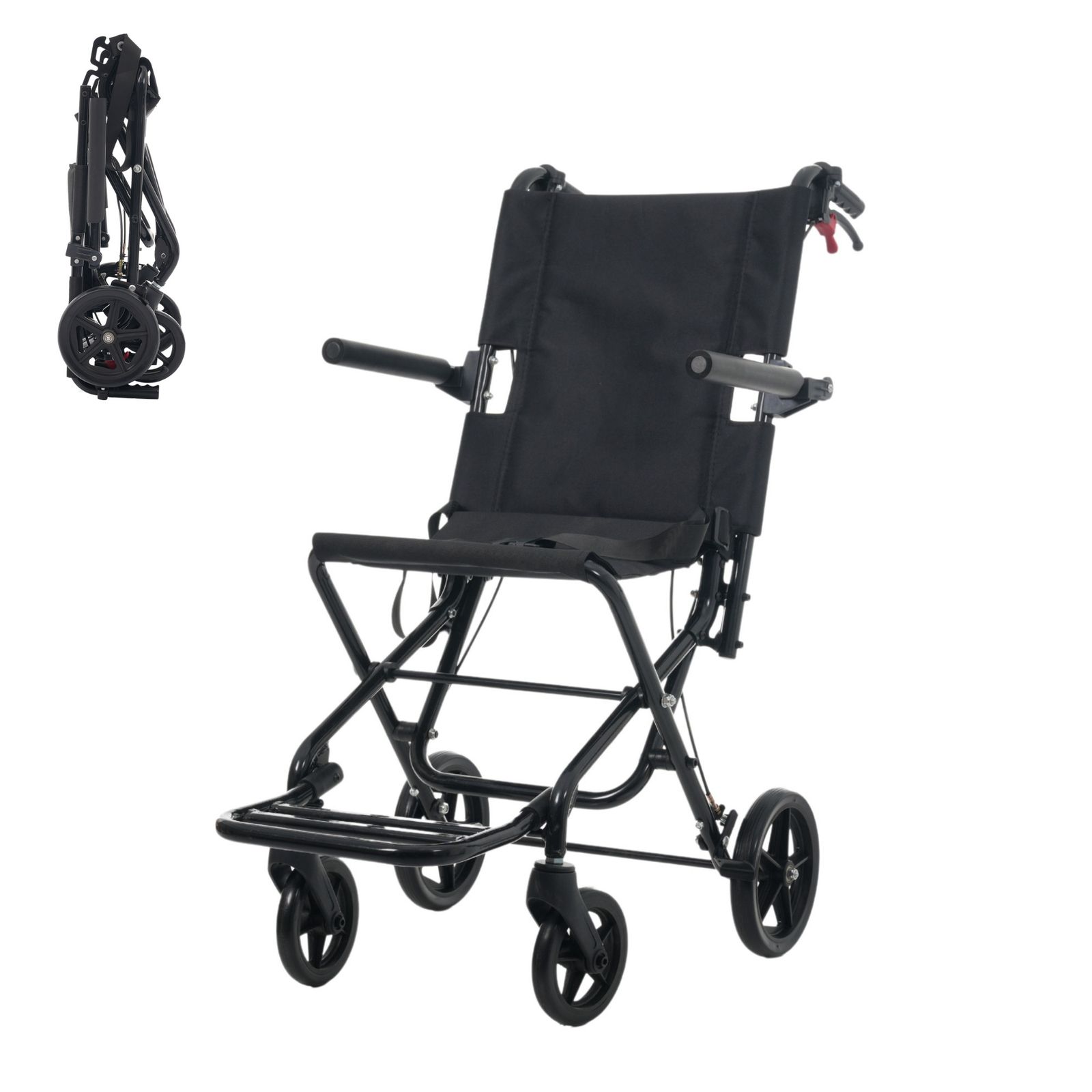 車椅子 折畳み 介助型 自立できる 軽量 コンパクト ノーパンクタイヤ