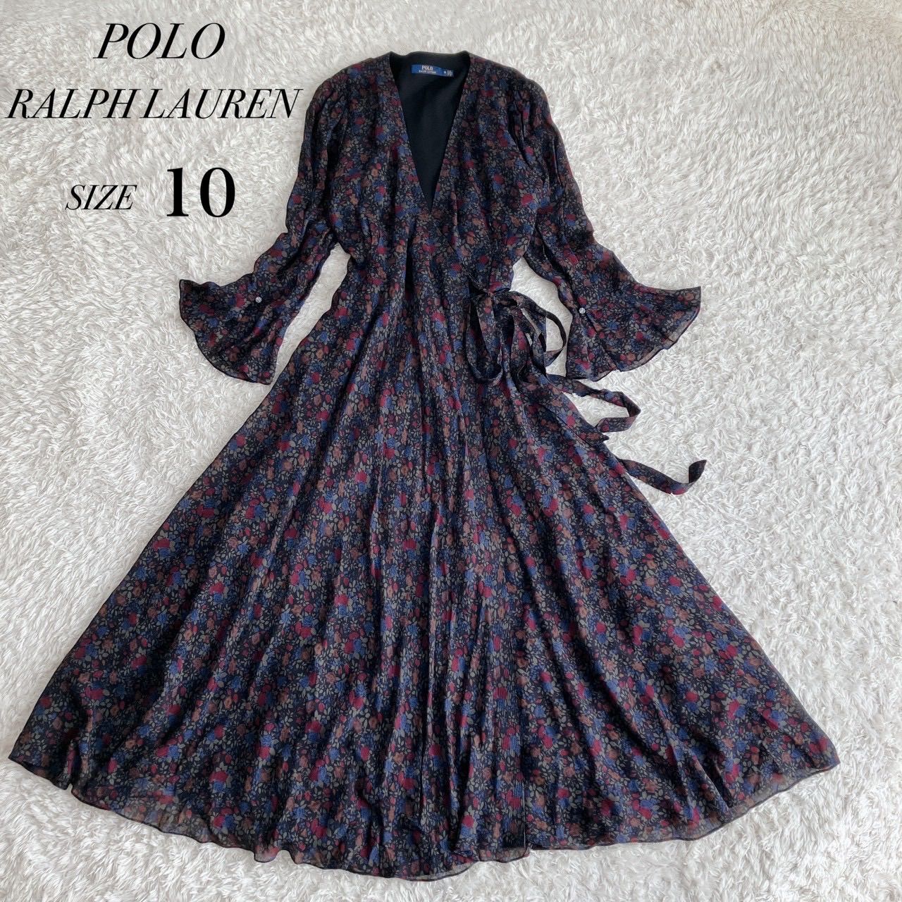 未使用級！POLO RALPH LAUREN ポロラルフローレン ラップワンピース