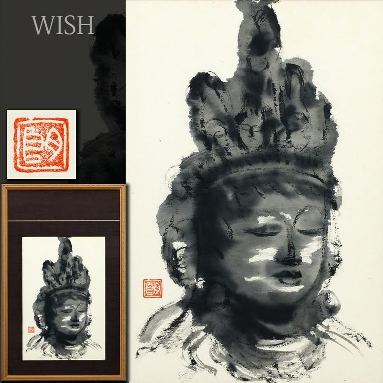 WISH】在銘 日本画 8号大 深い祈りと精神性が宿る仏画 仏教美術