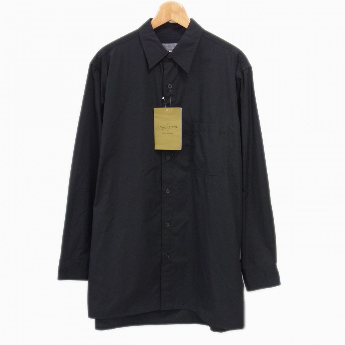 新品◇Yohji Yamamoto POUR HOMME 24SS 綿ブロードBIG環縫いシャツ HS