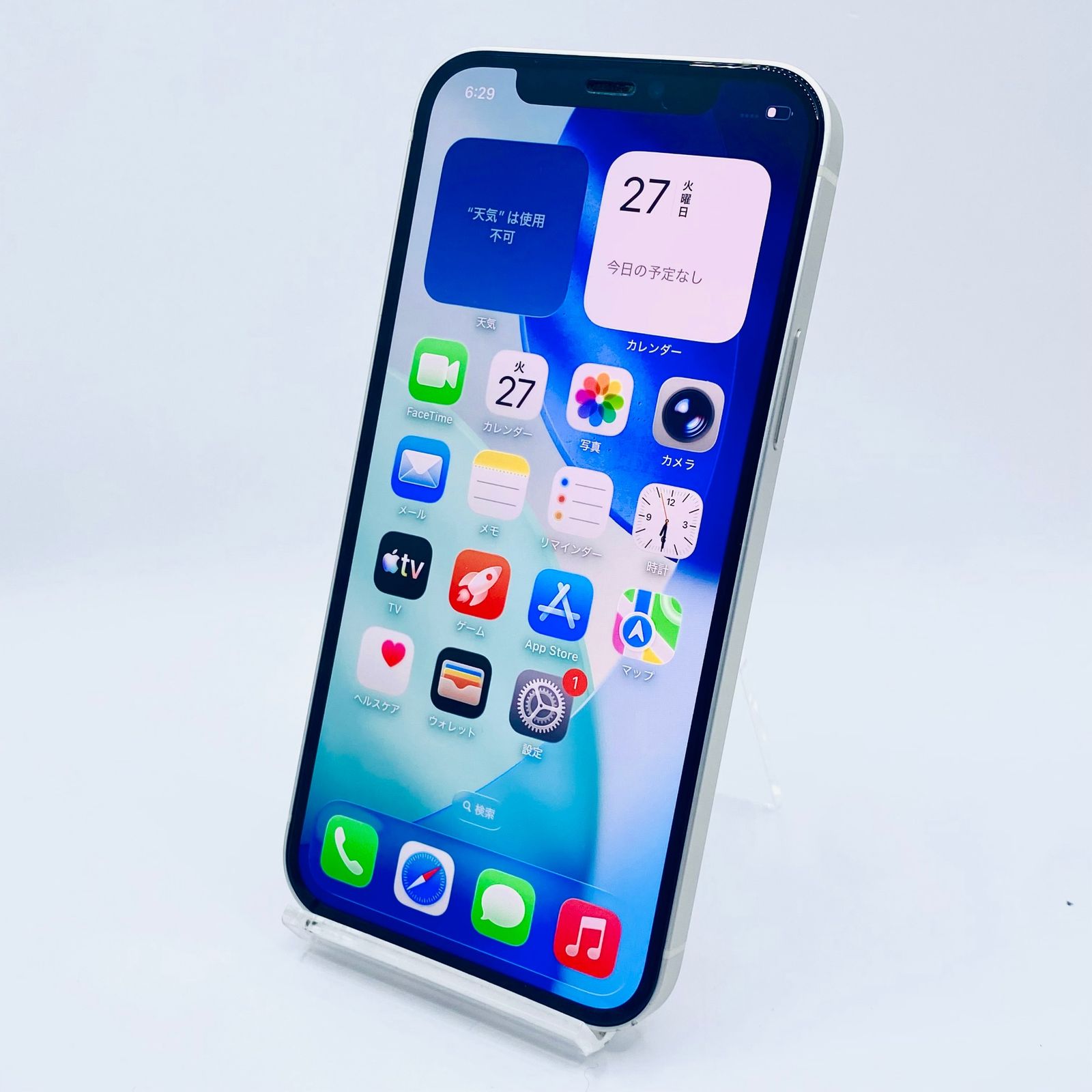 au iPhone12 64GB ホワイト MGHP3J/A SIMロック解除済み 利用制限〇