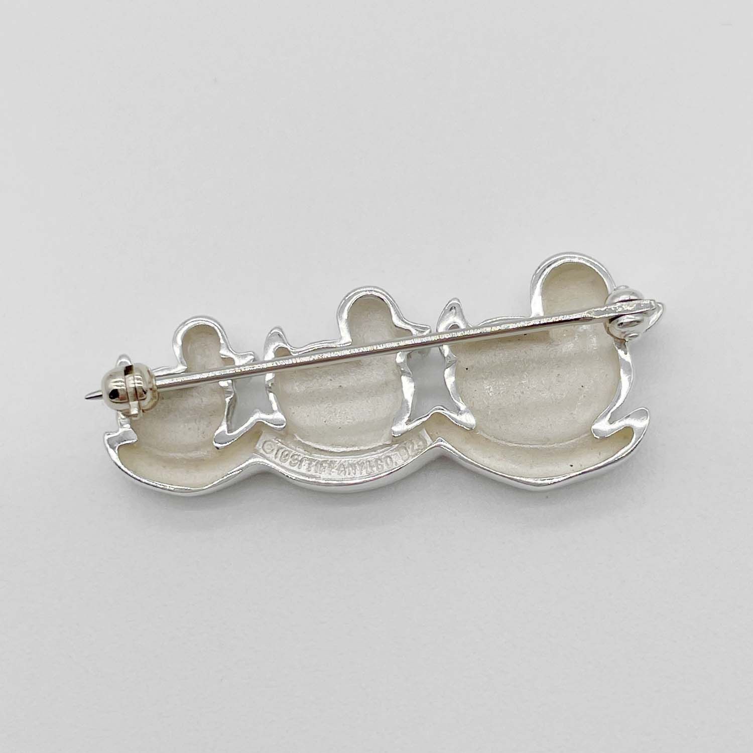 Tiffany&Co. ティファニー ブローチ ピン バッジ アヒル 親子 3匹