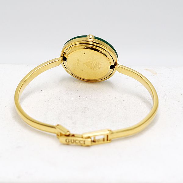 保/箱付 稼働 良品 グッチ チェンジベゼル 11/12.2 QZ ホワイト文字盤