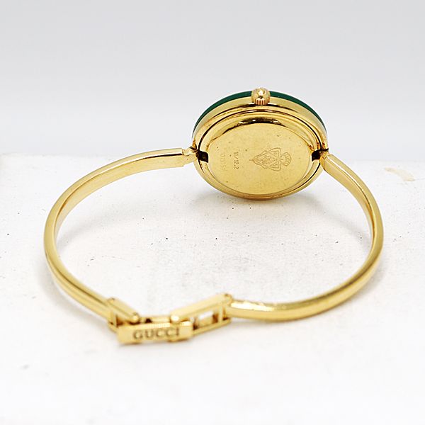 良品 箱付 稼働 グッチ チェンジベゼル 11/12.2 QZ ホワイト文字盤