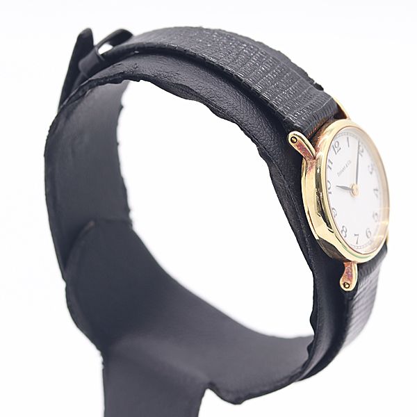 良品 箱付 稼働 ティファニー クラシック ラウンド 14K/585/YG/SS 10.6