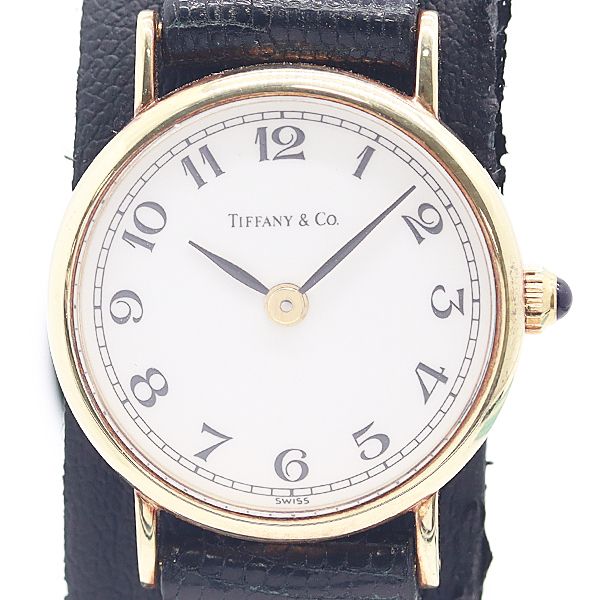 良品 箱付 稼働 ティファニー クラシック ラウンド 14K/585/YG/SS 10.6