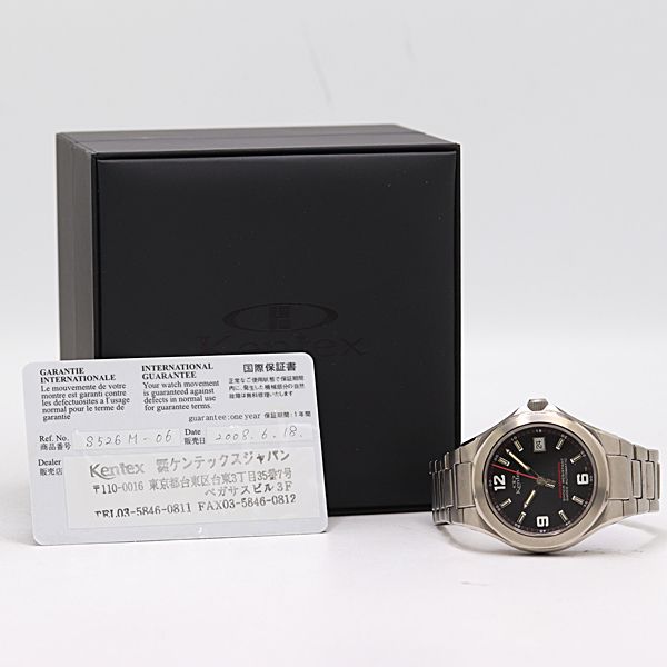 新品同様 稼働 箱/保付 ケンテックス クラフツマン TI TI AT/自動巻