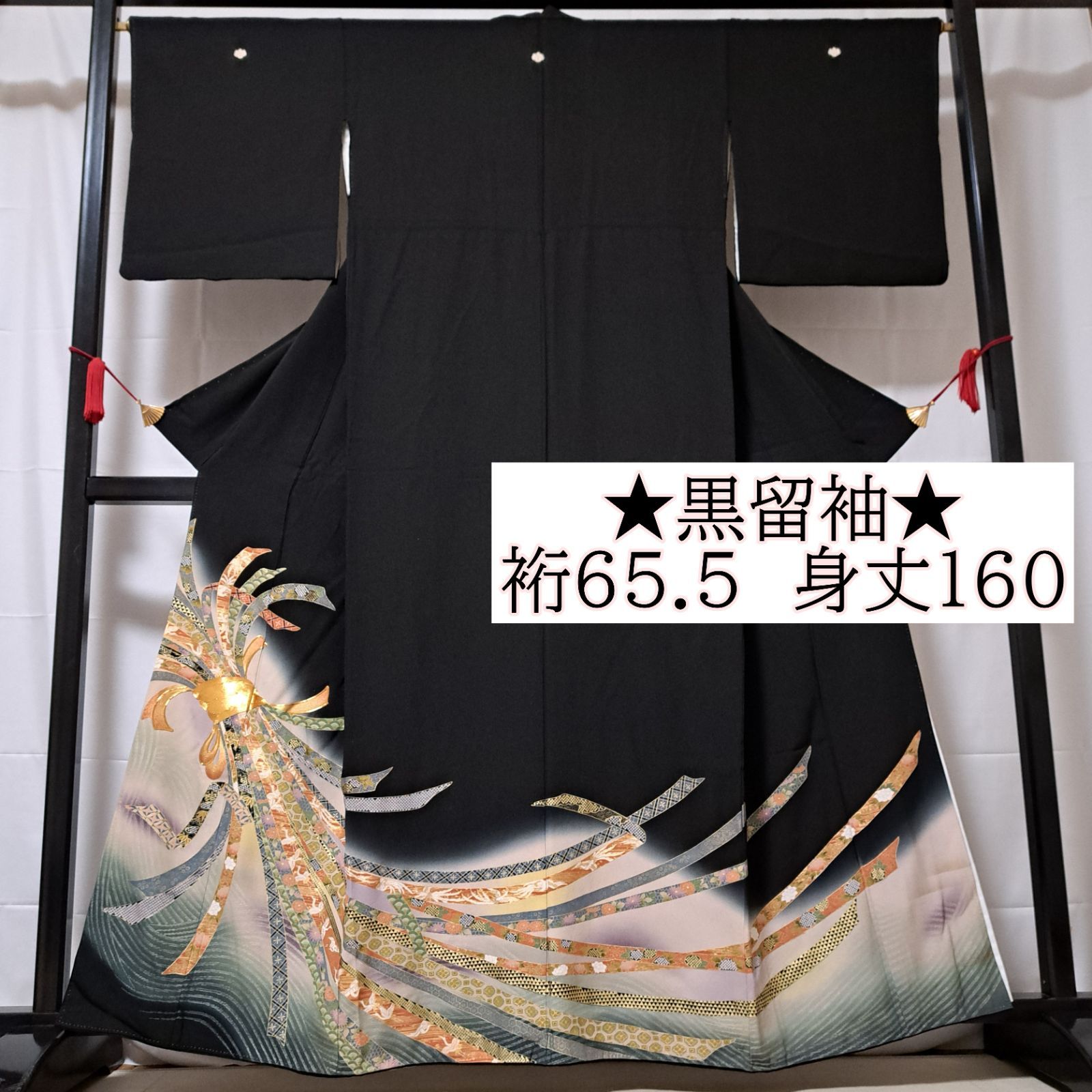 エリザベス★プロフ必読様　五つ紋　五三の桐　色留袖　比翼無し　作家物　共柄八掛 楽天市場】五三桐 五つ紋 色留袖の通販