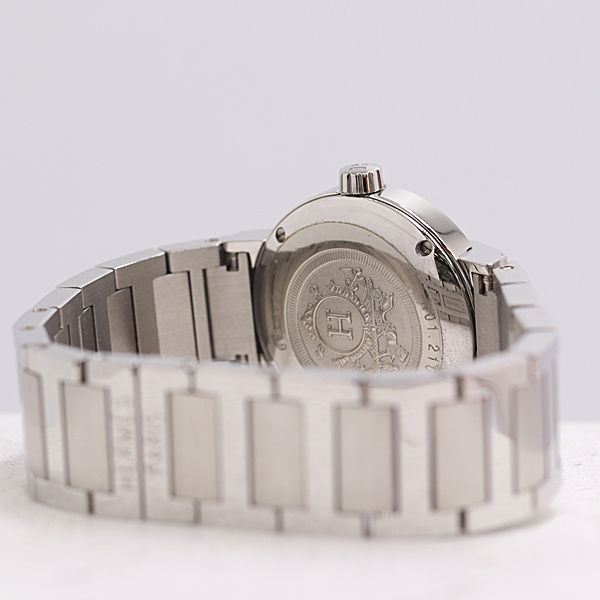 美品 稼働 箱付 エルメス NO1.210 ノマード 1948149 QZ グレー文字盤