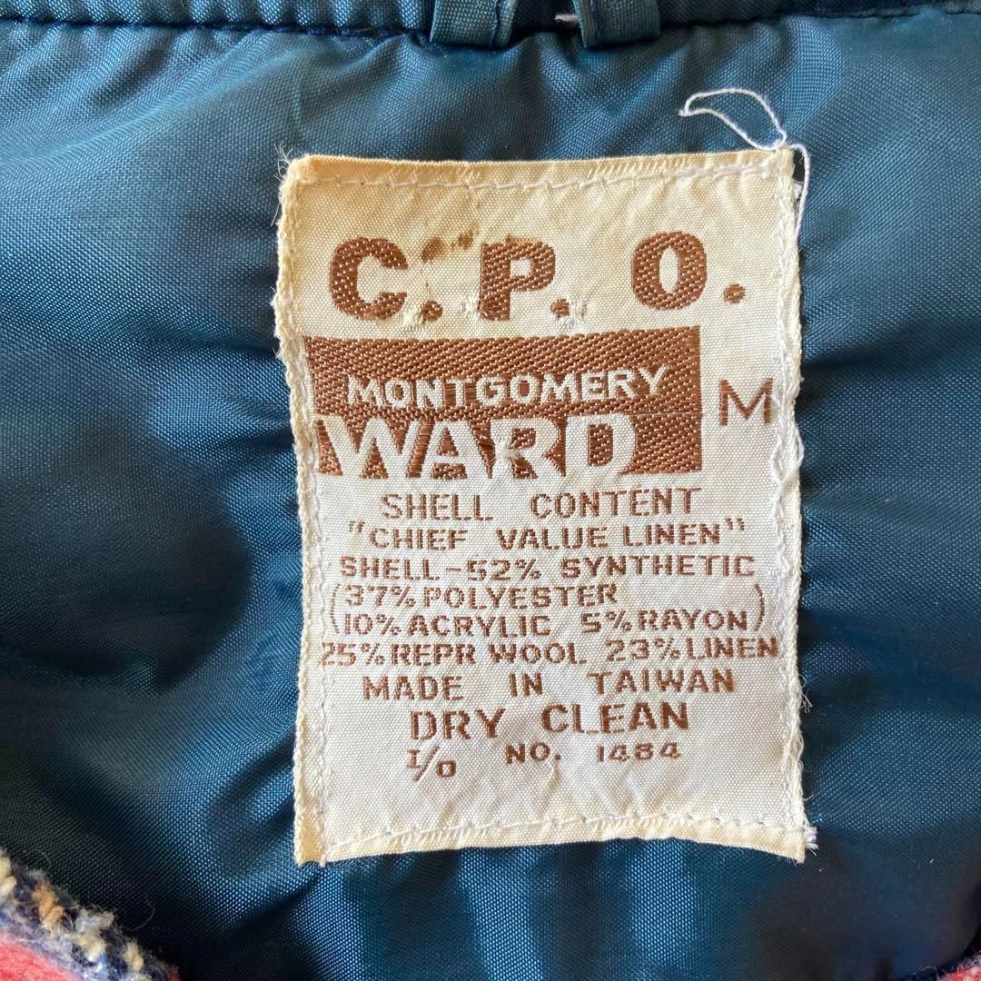 ヴィンテージ MONTGOMERY WARD モンゴメリーワード CPOシャツ レッド