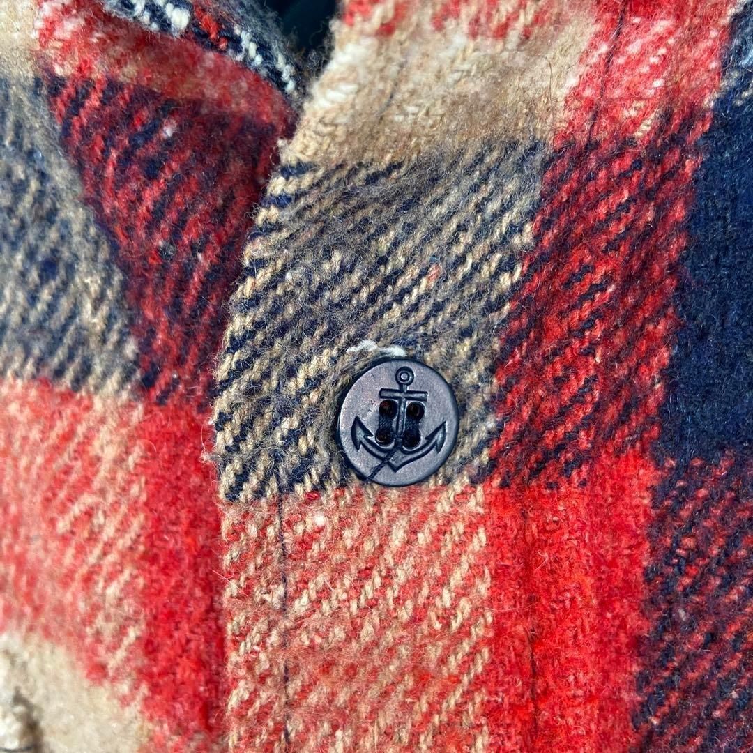 ヴィンテージ MONTGOMERY WARD モンゴメリーワード CPOシャツ レッド