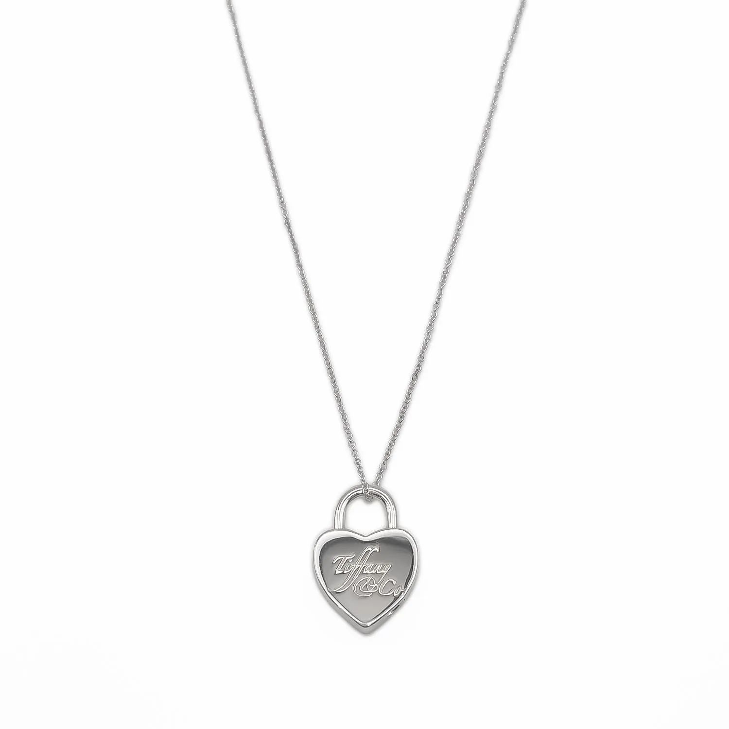 Tiffany&Co. ティファニー ネックレス ハートロック ノーツ ペンダント SV925 新品仕上済