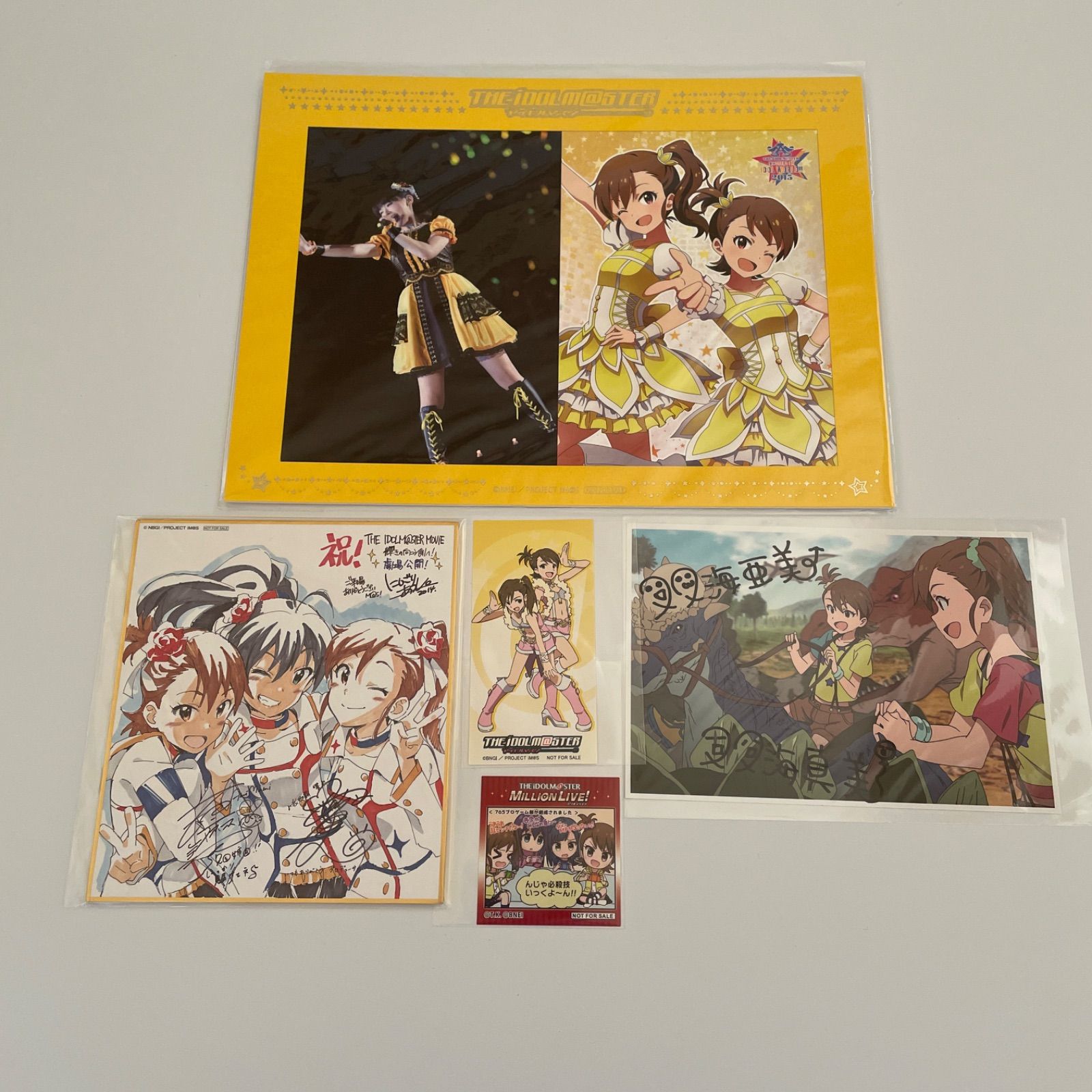 双海亜美・双海真美 アイドルマスター オフショットステッカーほか計5