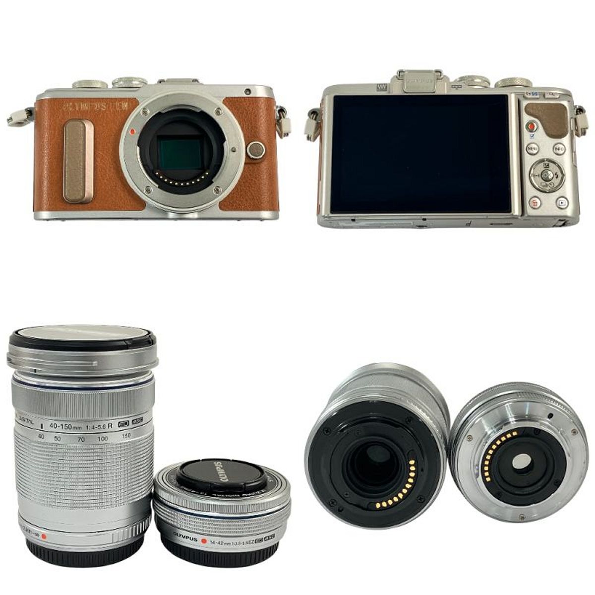 動作確認済み　OLYMPUSミラーレス一眼カメラ E-PL6 40-150mm OLYMPUS PEN E-PL8 ミラーレス一眼カメラ 40-150mm f4-5.6 14-42mm f3