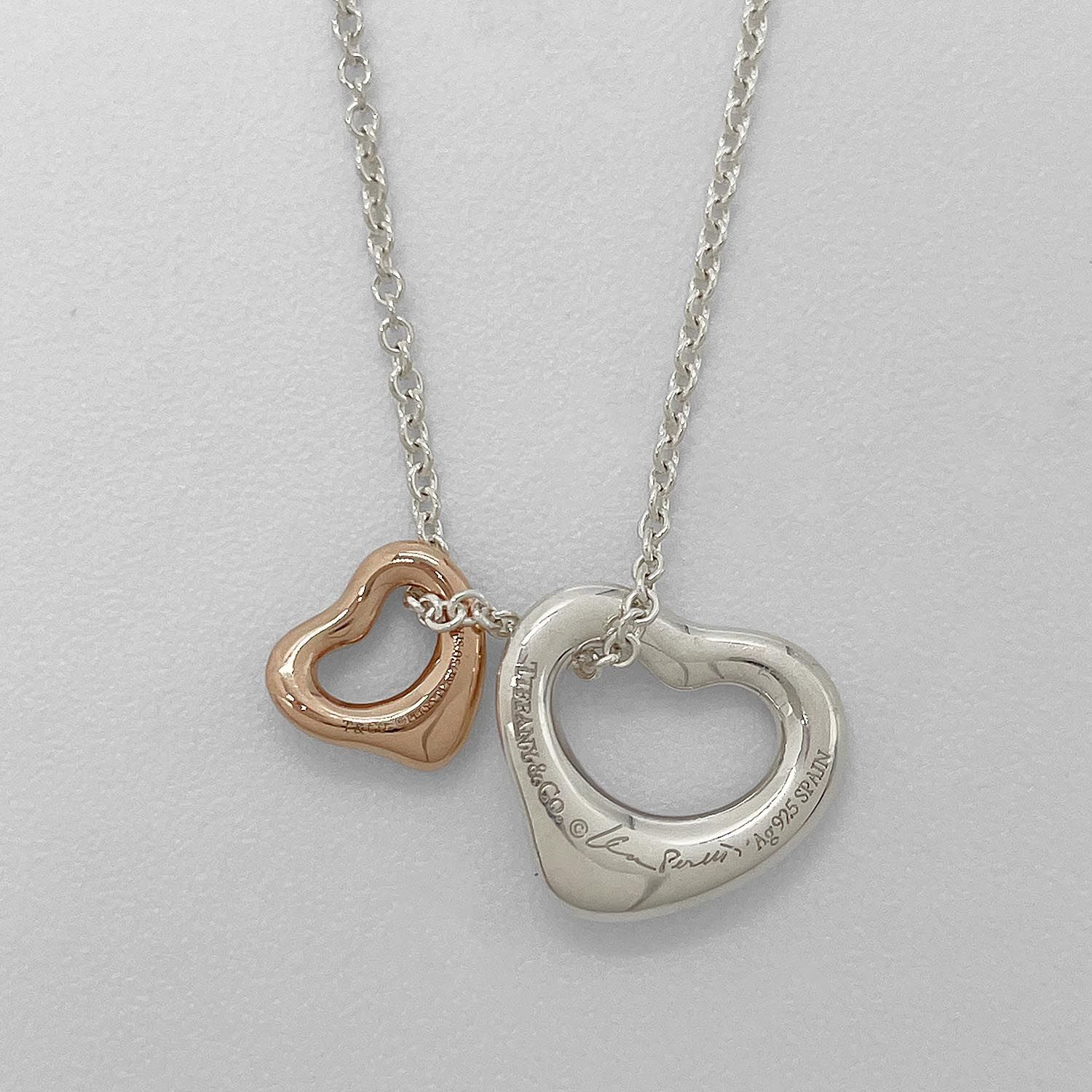 Tiffany&Co. ティファニー ダブル オープンハート ネックレス