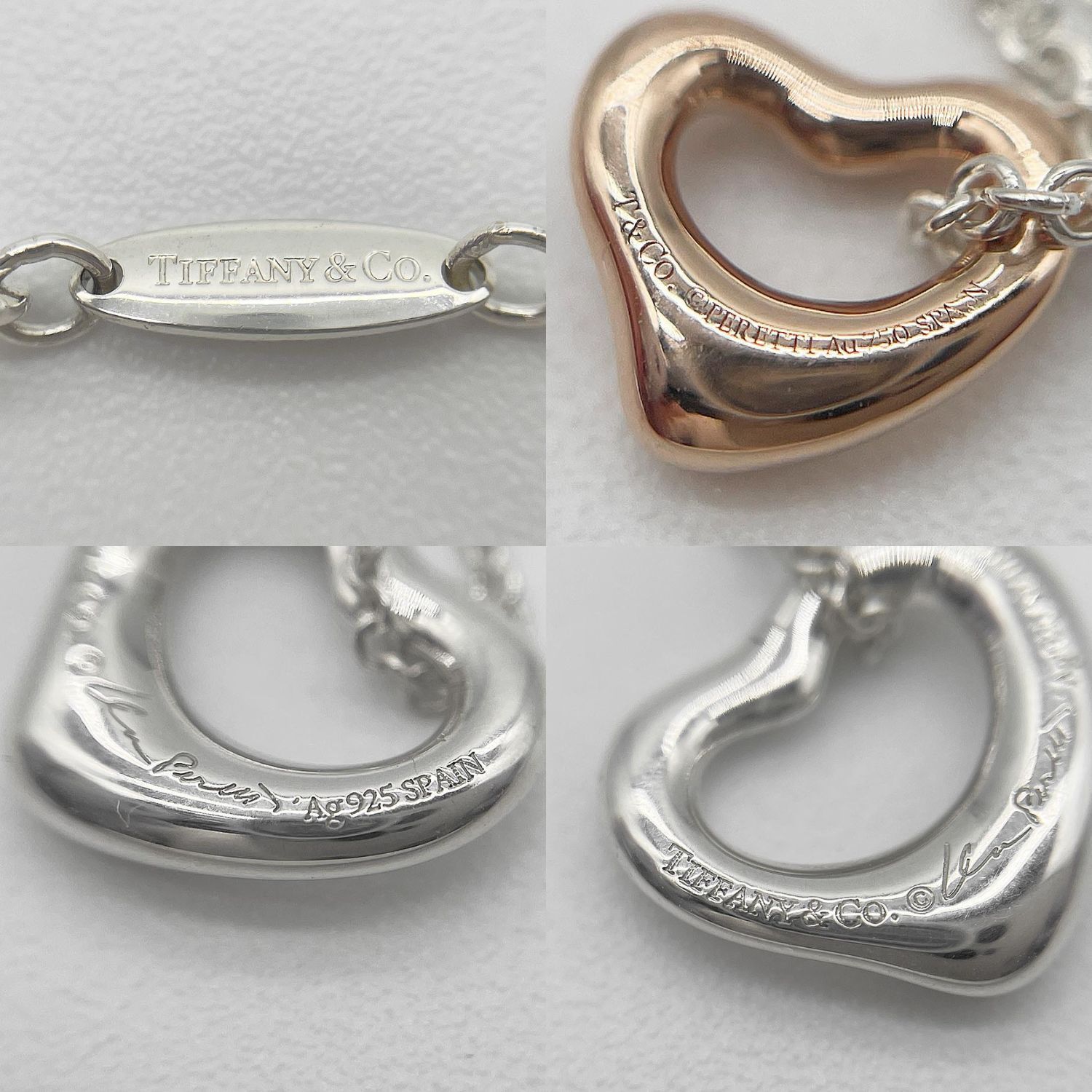 Tiffany&Co. ティファニー ダブル オープンハート ネックレス