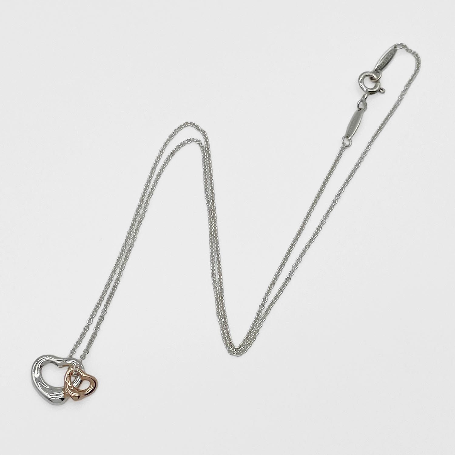 Tiffany&Co. ティファニー ダブル オープンハート ネックレス