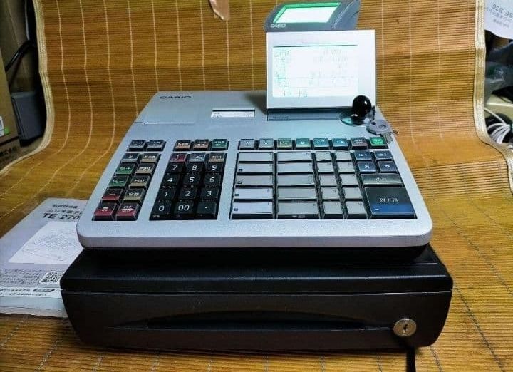 カシオレジスター　TE-2700　フル設定込み　PC連携　799972 カシオレジスター カシオレジスター TE-2700 フル設定込み PC連携
